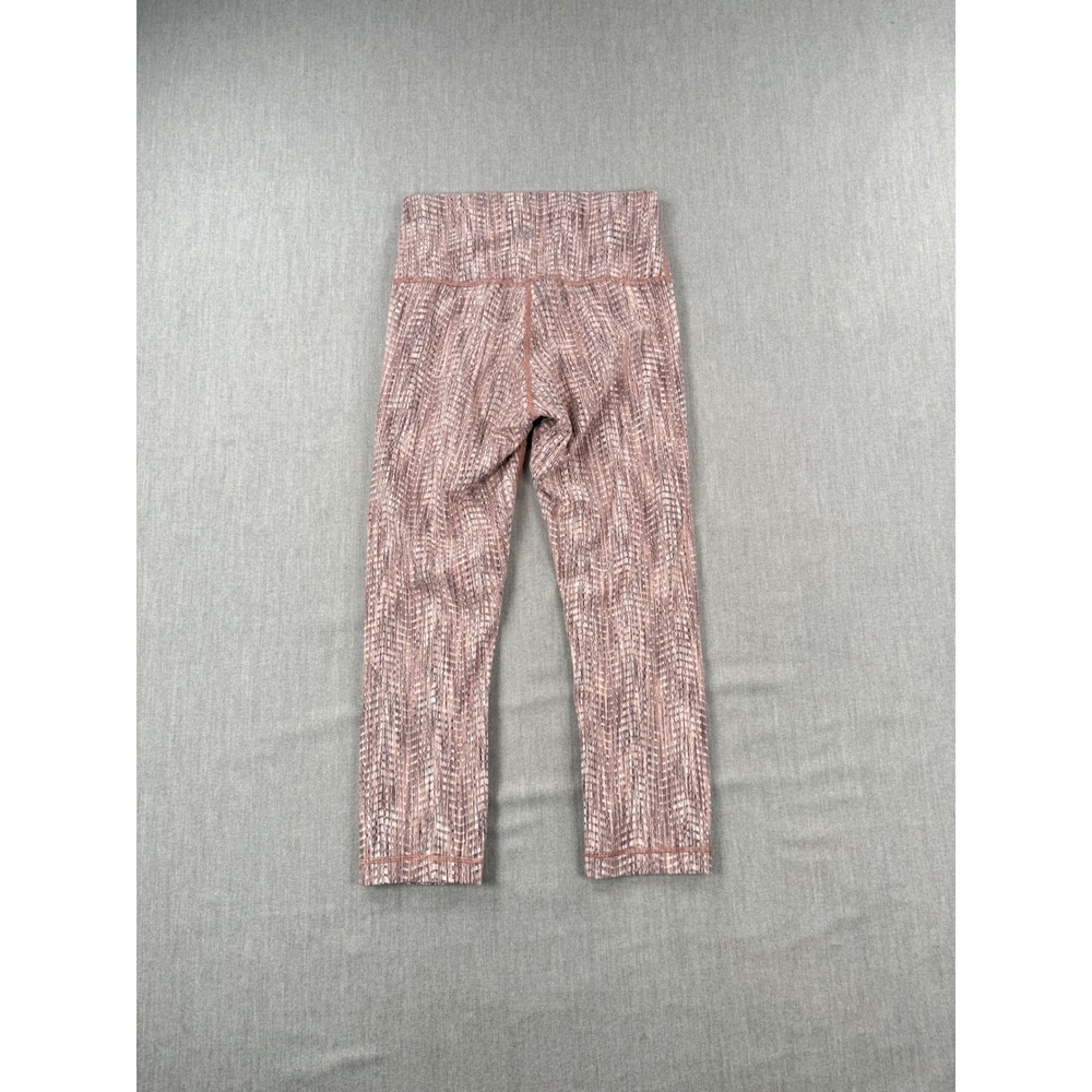 Lululemon Wunder Under High-Rise Crop Full on LUON Jacquard Smoky Blush Multi 6 - Picture 2 of 3